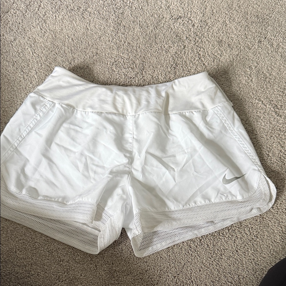 Nike Women's Athletic White Shorts